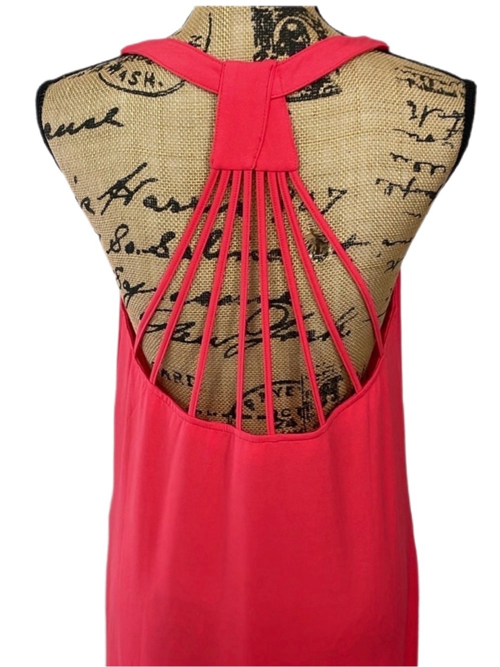 ENTRO Racerback Strappy Maxi Dress Lg - Picture 2 of 10